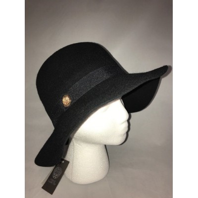 Vince Camuto 's Bucket Hat Wool Black Logo Detail Adjustable New  eb-38520267